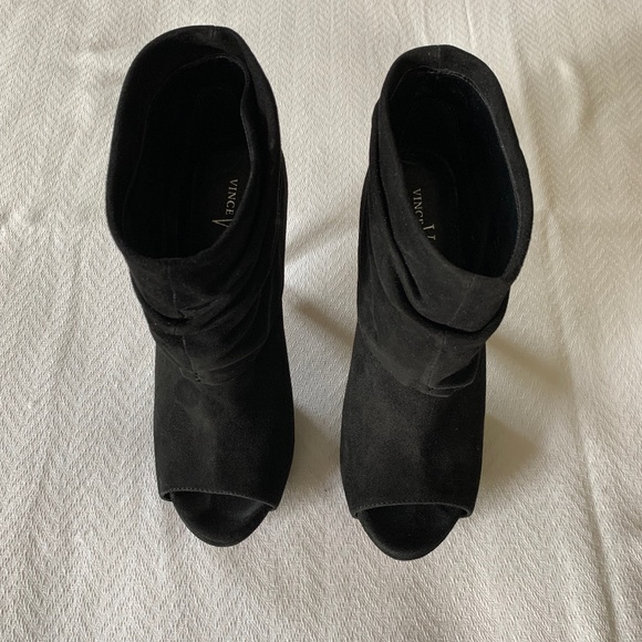 Vince Camuto Open Toe Bootie, Size 6.5, Black - Picture 3 of 13